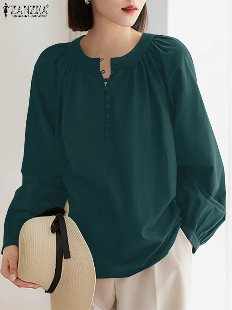 Long Sleeve Solid Blouse - Price MVR445/- Delivery 12-20 days