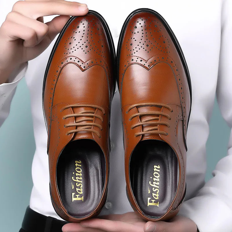 Handcrafted Mens  Oxford Shoes Genuine Calfskin Leather - Price MVR685/- Delivery 15-25 days