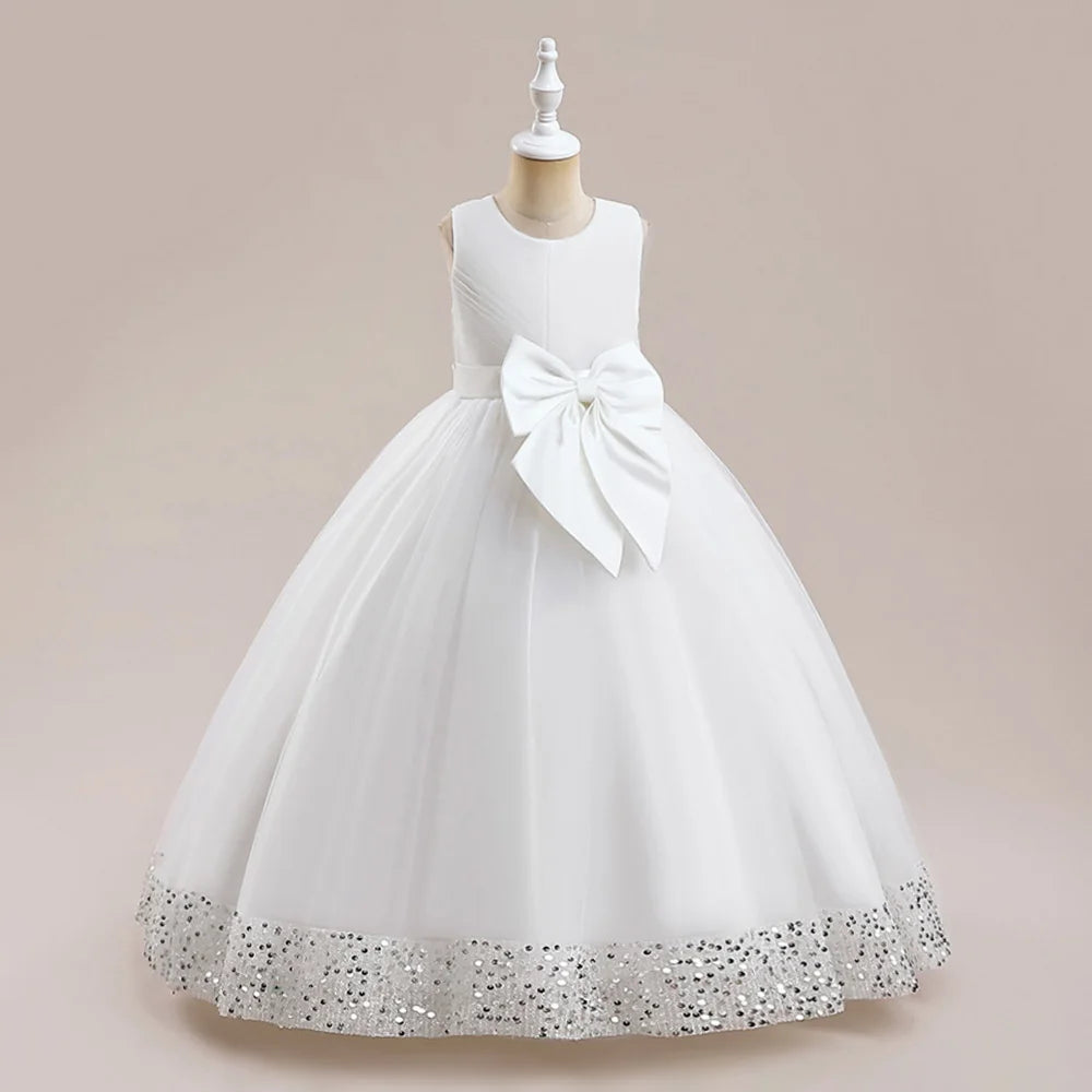 Fluffy Sequin Bridesmaid Princess Girls Dress, Party Dress - Price MVR1350/- Delivery 12-25 days